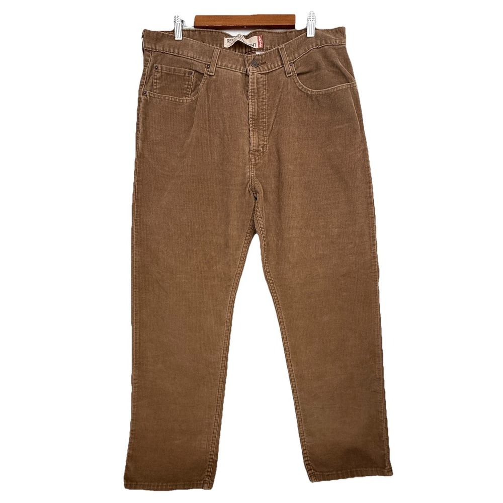 Y2K‎ Levi's 559 Mens 38x32 Brown Corduroy Pants Relaxed Straight Baggy